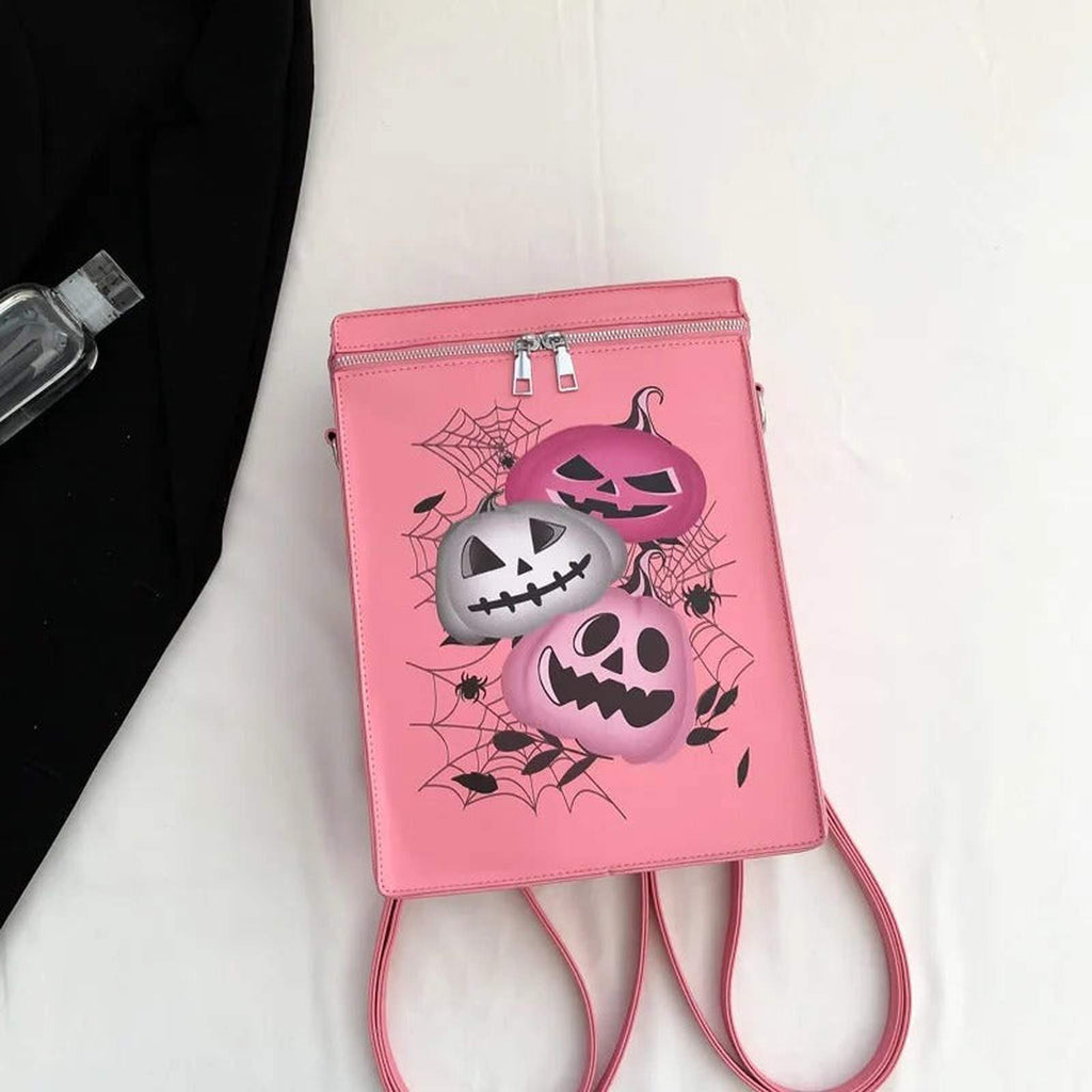 Gothic Cross Backpack Y2K Halloween Grunge Streetwear Vintage Bag