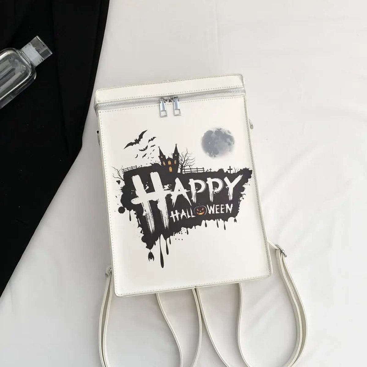 Gothic Cross Backpack Y2K Halloween Grunge Streetwear Vintage Bag - IMG