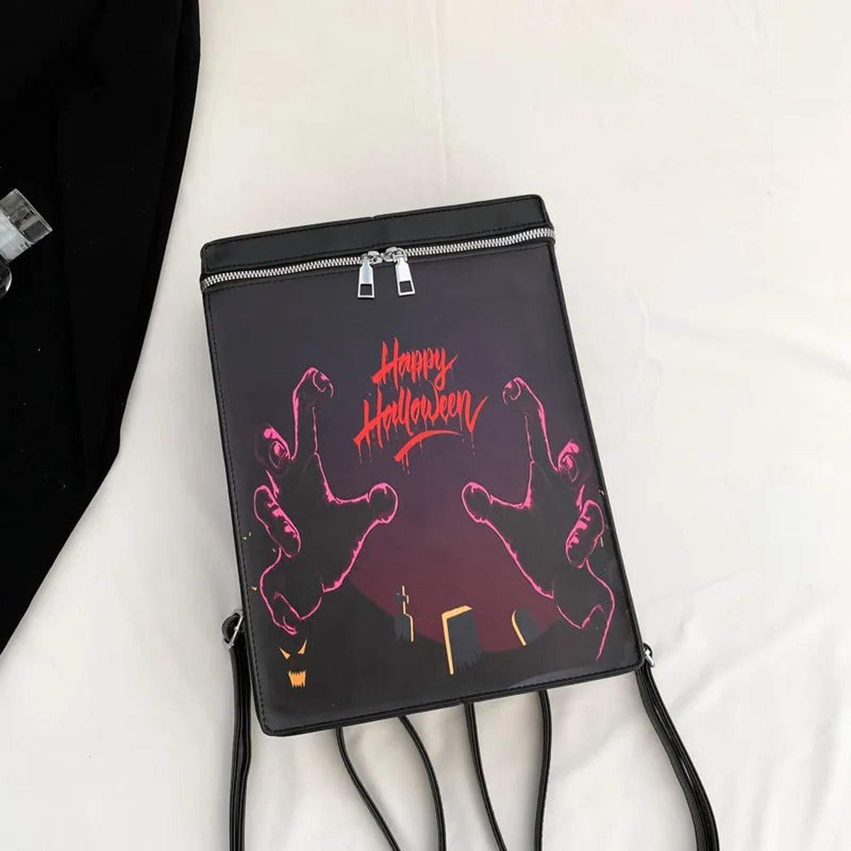 Gothic Cross Backpack Y2K Halloween Grunge Streetwear Vintage Bag - IMG