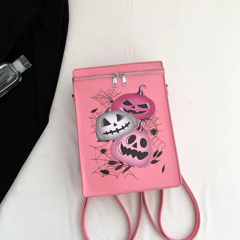 Gothic Cross Backpack Y2K Halloween Grunge Streetwear Vintage Bag