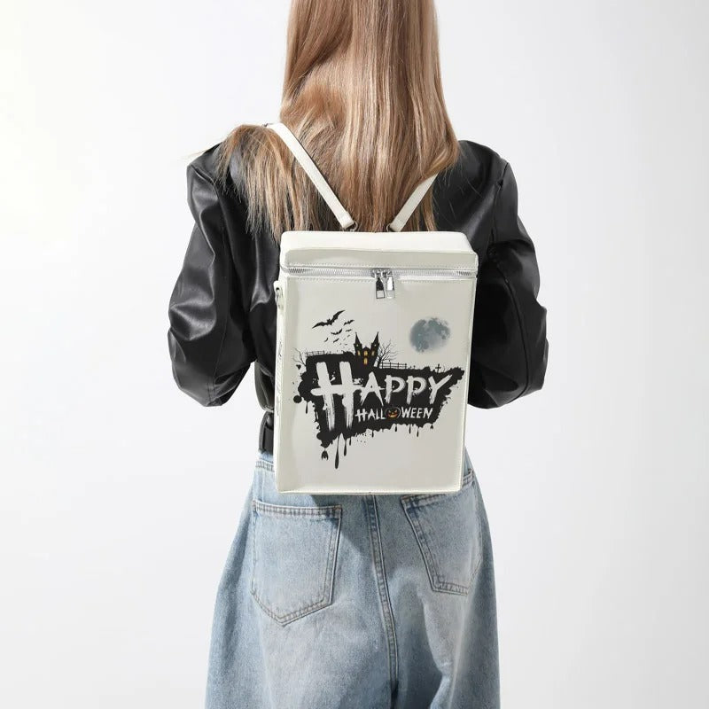 Gothic Cross Backpack Y2K Halloween Grunge Streetwear Vintage Bag