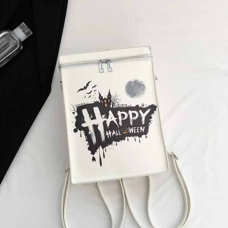 Gothic Cross Backpack Y2K Halloween Grunge Streetwear Vintage Bag