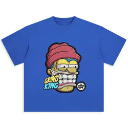 Grind King Skater Oversized Graphic T-Shirt - IMG