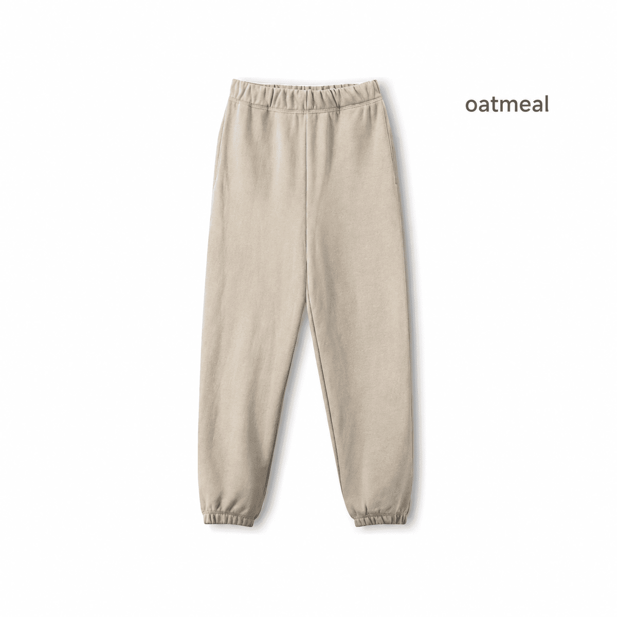 Heavy Fleece Baggy Sweatpants 100% Cotton Relaxed Fit - IMG