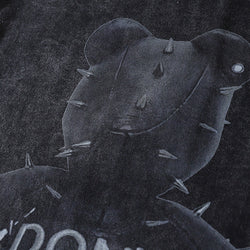 Hip Hop Bear Oversized Washed Graphic T-Shirt - IMG