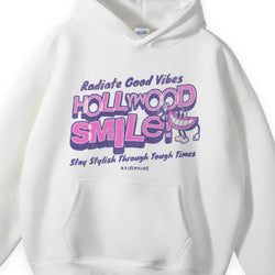 Hollywood Smile Oversized Fleece Hoodie - IMG