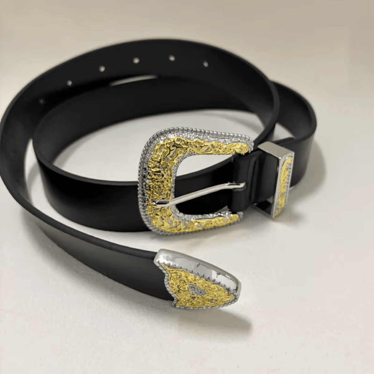 Imperial Slim Designer Belt Gold Hardware Collection - IMG