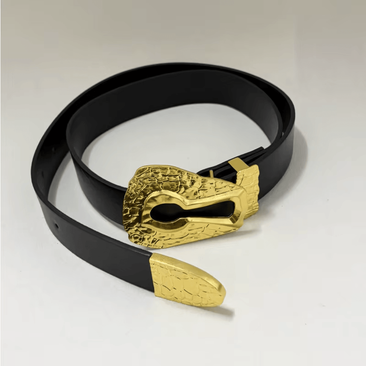 Imperial Slim Designer Belt Gold Hardware Collection - IMG