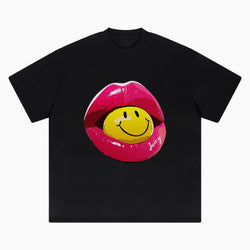 Juicy Smiles Relaxed Fit Graffiti Print T-Shirt - IMG