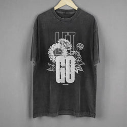 Let Go Oversized Acid Wash T-Shirt - IMG