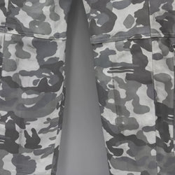 Light Camouflage Wide Leg Baggy Cargo Pants - IMG