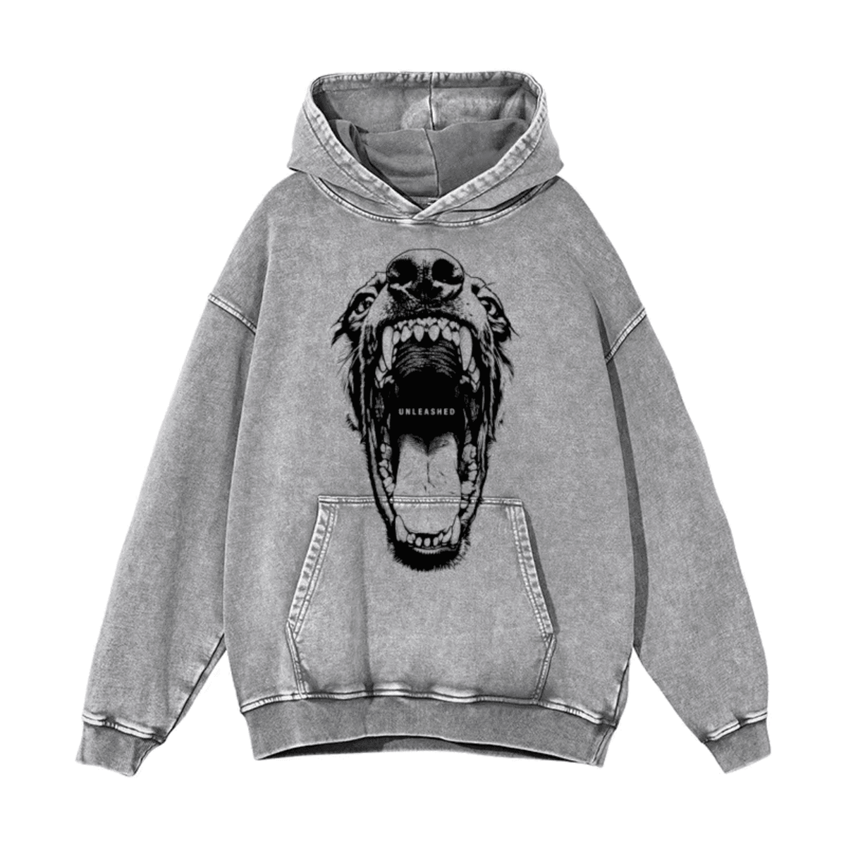 Mad Dog Doberman Washed Oversize Hoodie - IMG