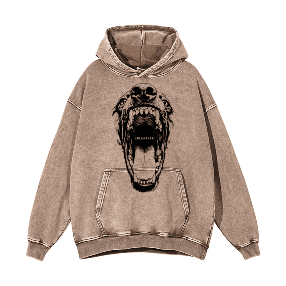 Mad Dog Doberman Washed Oversize Hoodie - IMG