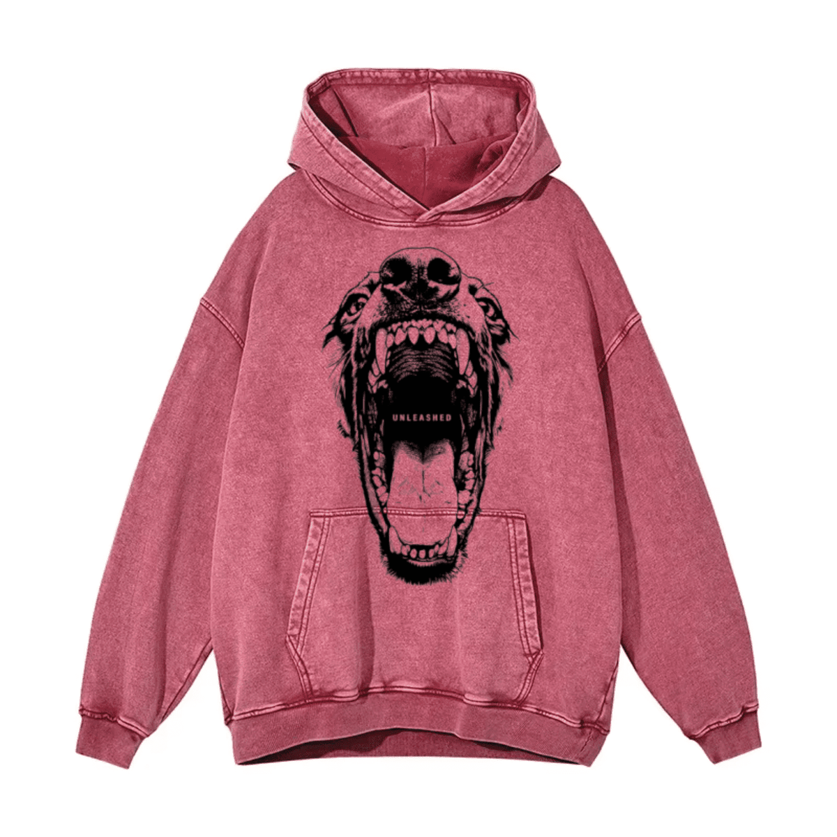 Mad Dog Doberman Washed Oversize Hoodie - IMG