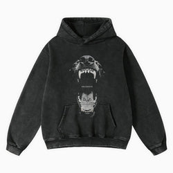 Mad Dog Doberman Washed Oversize Hoodie - IMG