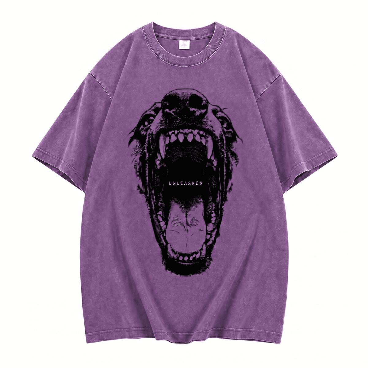 Mad Dog Doberman Washed Oversize T-Shirt - Monochrome Edition - IMG