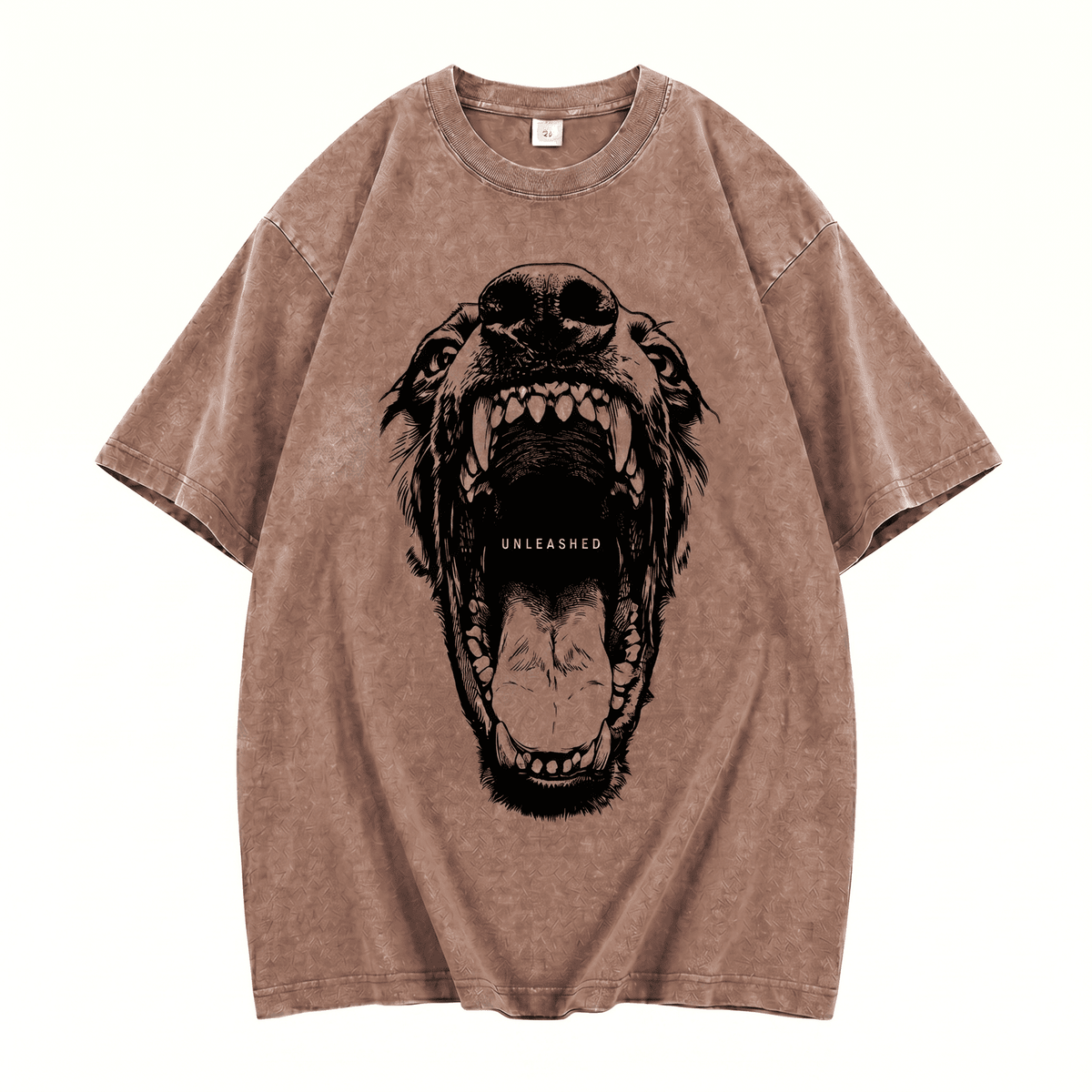 Mad Dog Doberman Washed Oversize T-Shirt - Monochrome Edition - IMG