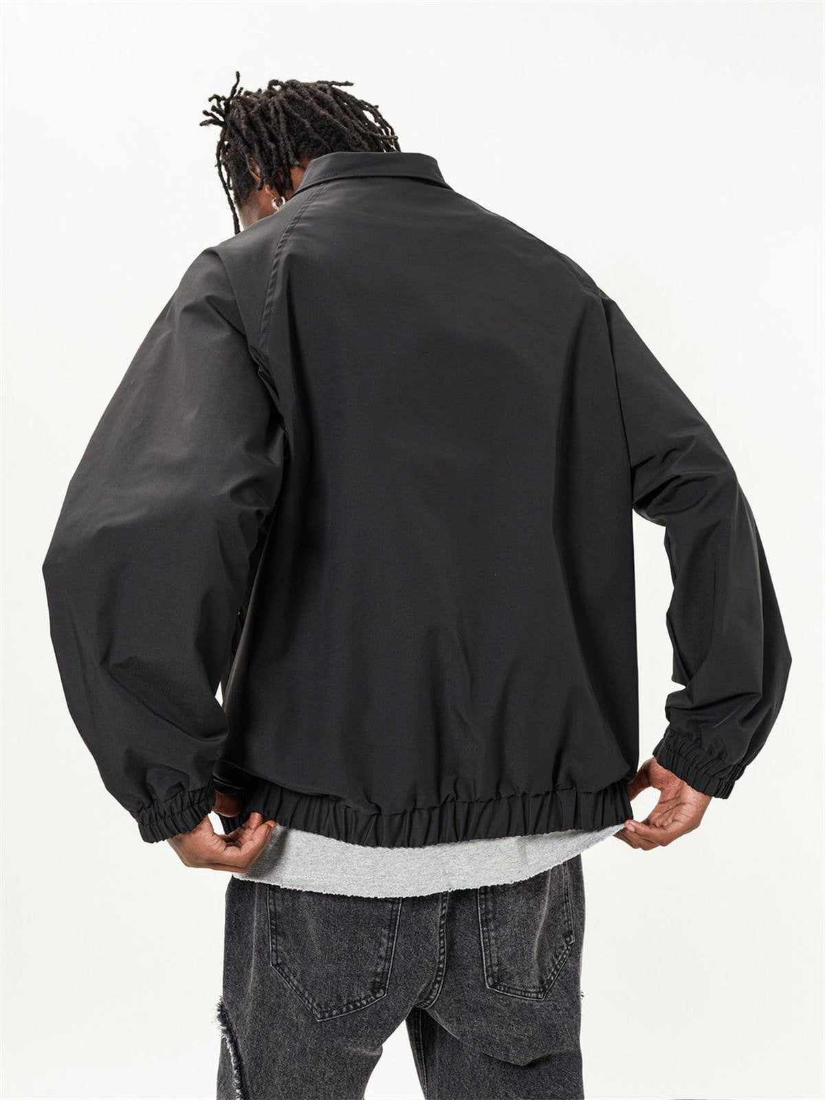 Midnight Letter Embroidered Bomber Jacket Brewing - IMG