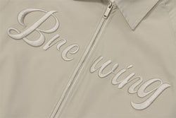Midnight Letter Embroidered Bomber Jacket Brewing - IMG