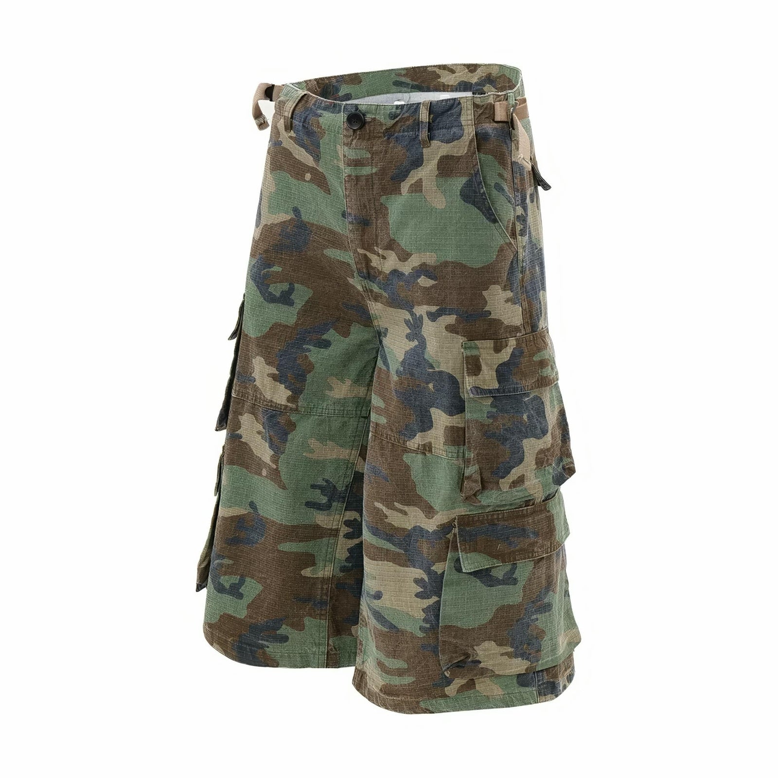 Y2K Camouflage Multi Pocket Baggy Cargo Shorts – Starphase