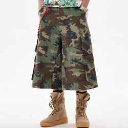 Y2K Camouflage Multi Pocket Baggy Cargo Shorts - IMG