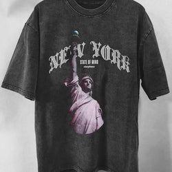 NY State of Mind Oversized Washed T-Shirt - IMG
