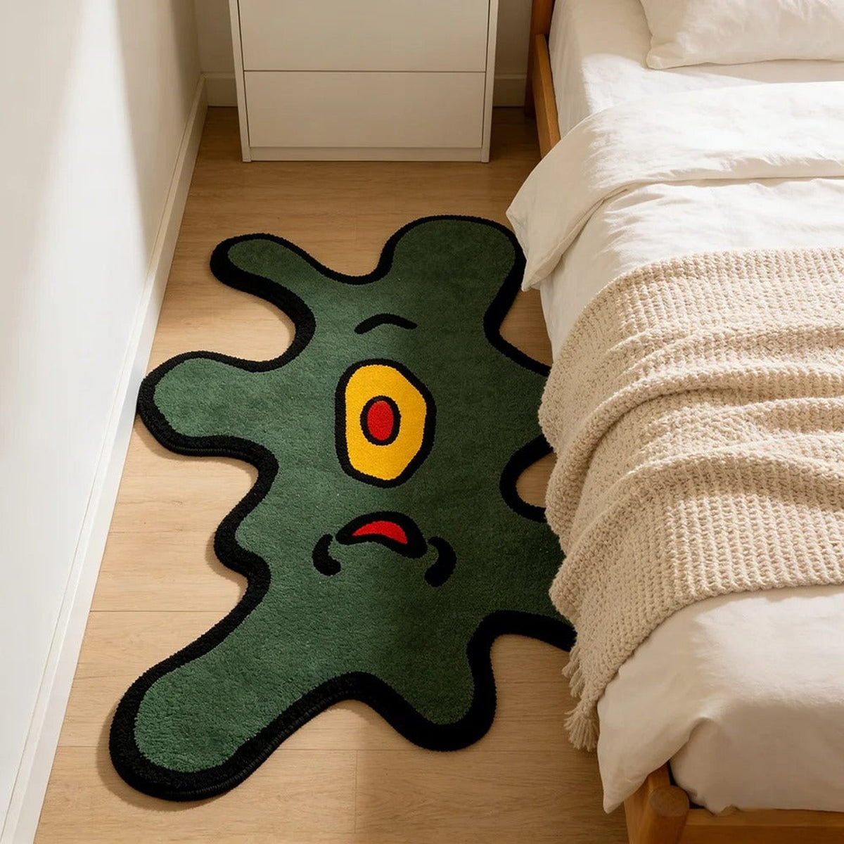 One Eye Monster Irregular Accent Rug - IMG