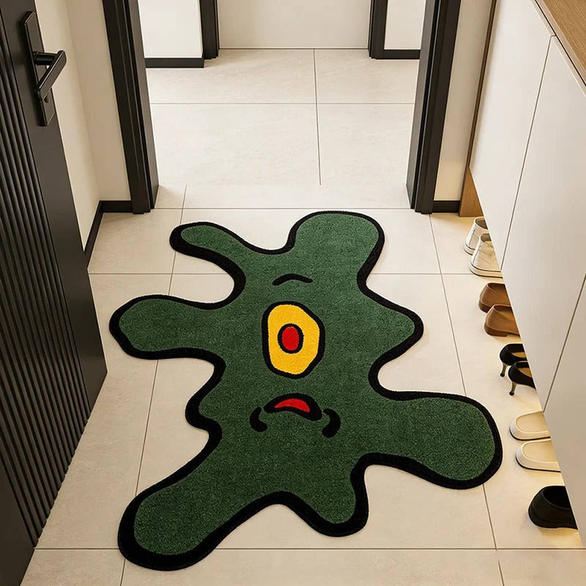 One Eye Monster Irregular Accent Rug - IMG