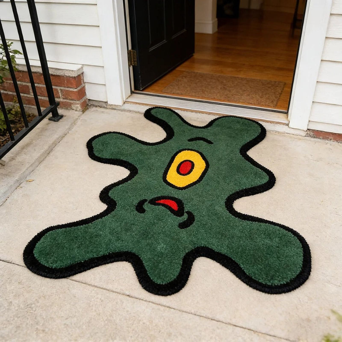 One Eye Monster Irregular Accent Rug - IMG