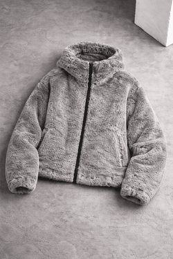 Oversized Faux Fur Hooded Jacket – Winter Weight - IMG