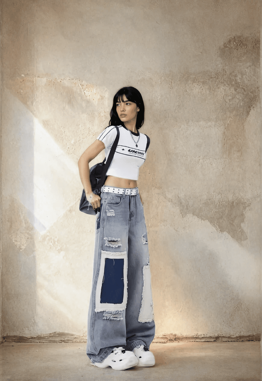 Oversized Hip Hop Wide Leg Jeans - IMG