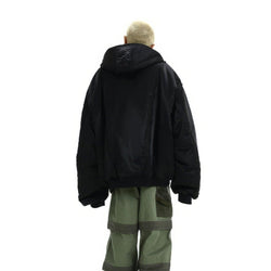 Oversized Hooded Bomber Jacket - IMG