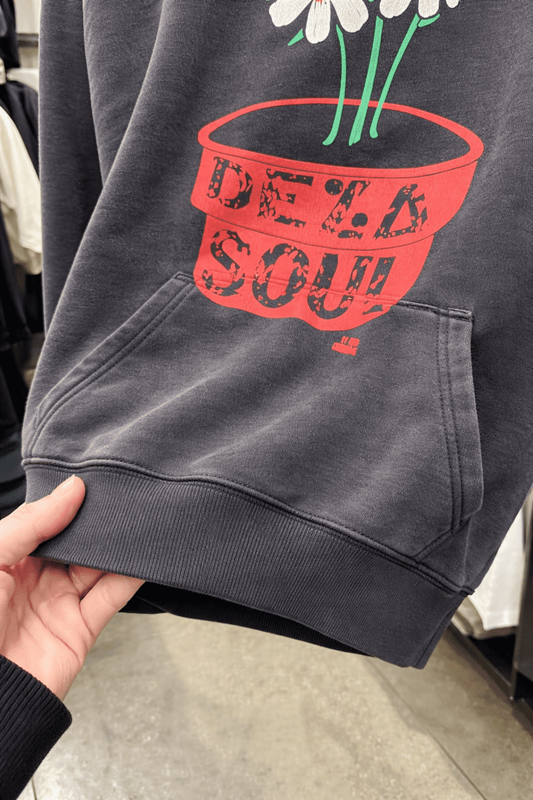 Oversized Love Graphic Hoodie - Flowers Don’t Fix Everything - IMG