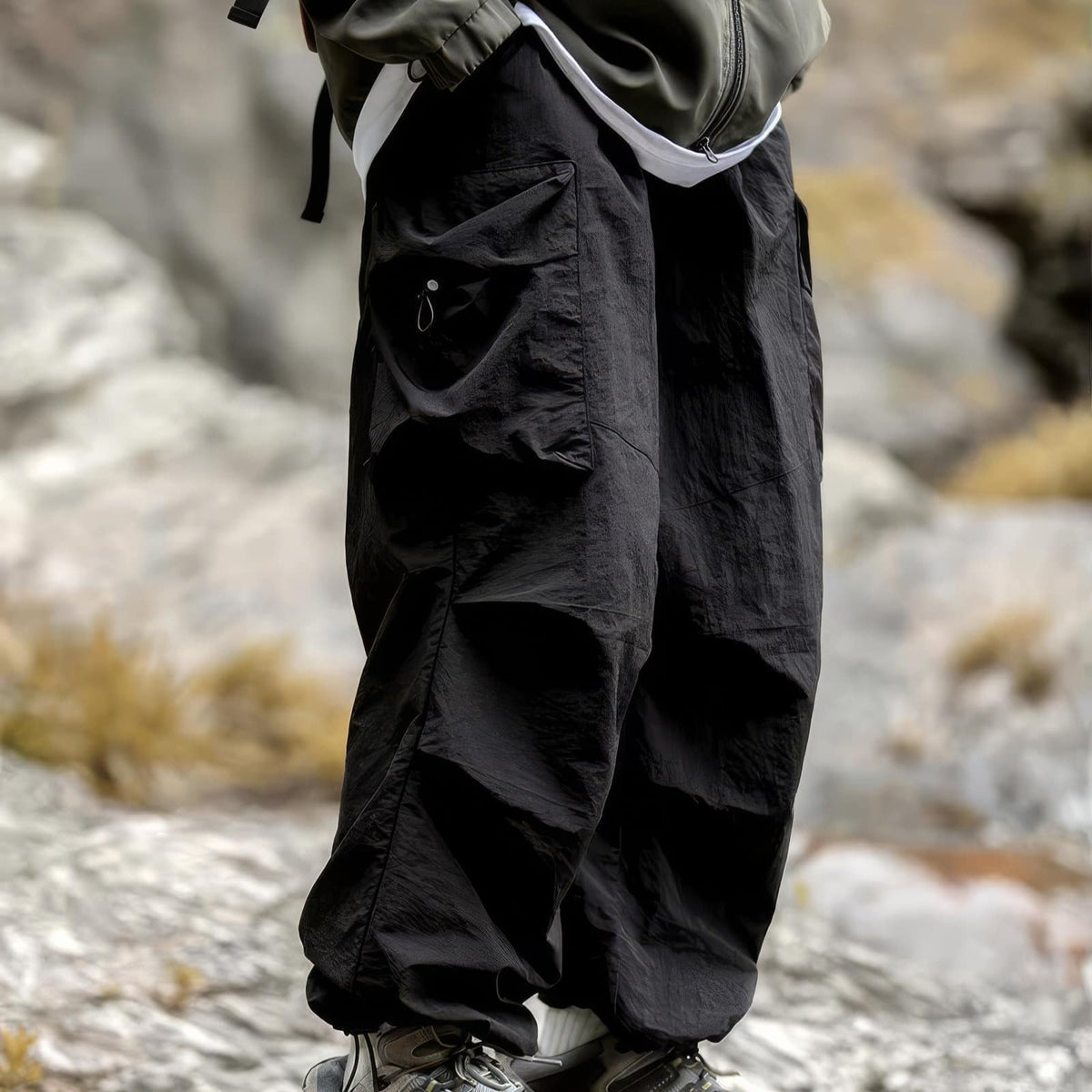 Parachute Baggy Cargo Trouser Pants - IMG