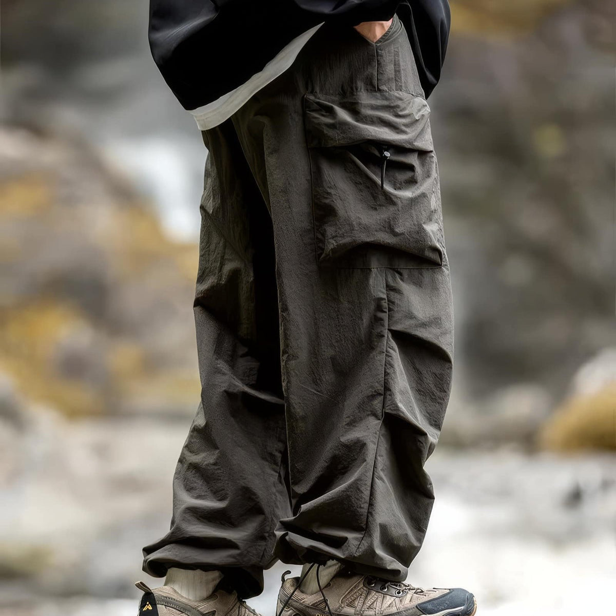 Parachute Baggy Cargo Trouser Pants - IMG