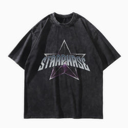Purple Emerald Star Washed Graphic T-Shirt - IMG