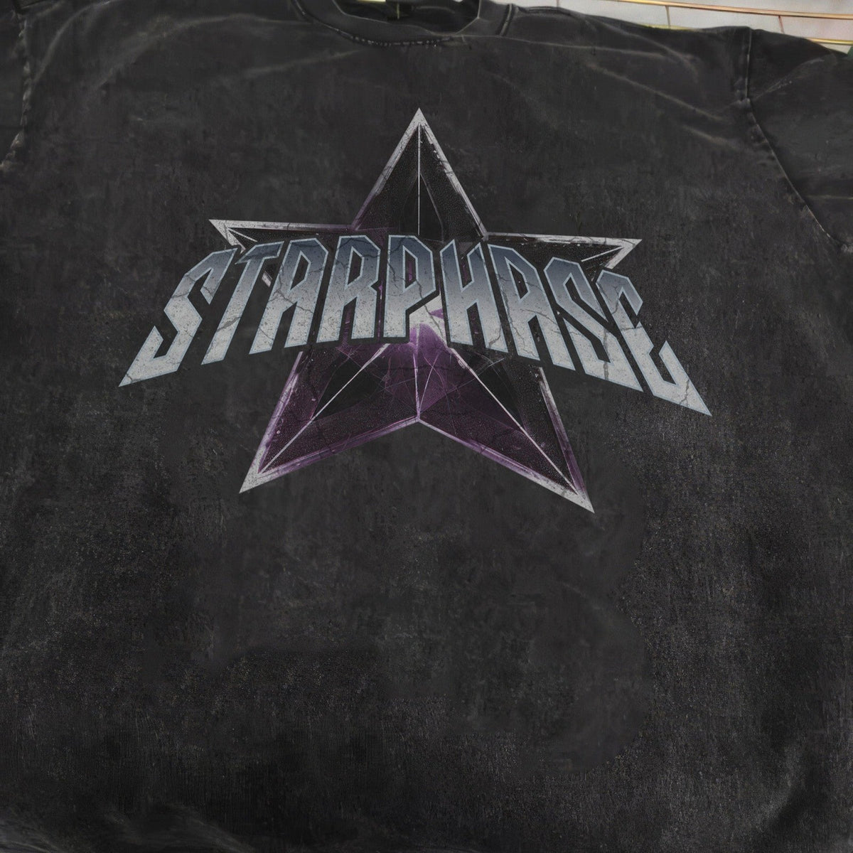 Purple Emerald Star Washed Graphic T-Shirt - IMG