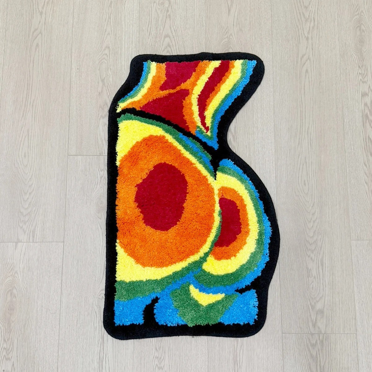 Rainbow Gradient Tufted Butt Rug - IMG