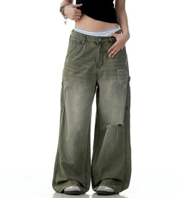 Retro Baggy Jeans in Relaxed Wide-Leg Fit Y2K - IMG