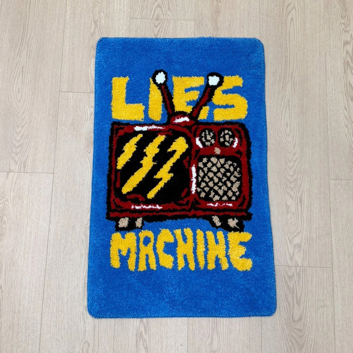 Retro TV Lies Tufted Statement Rug - IMG