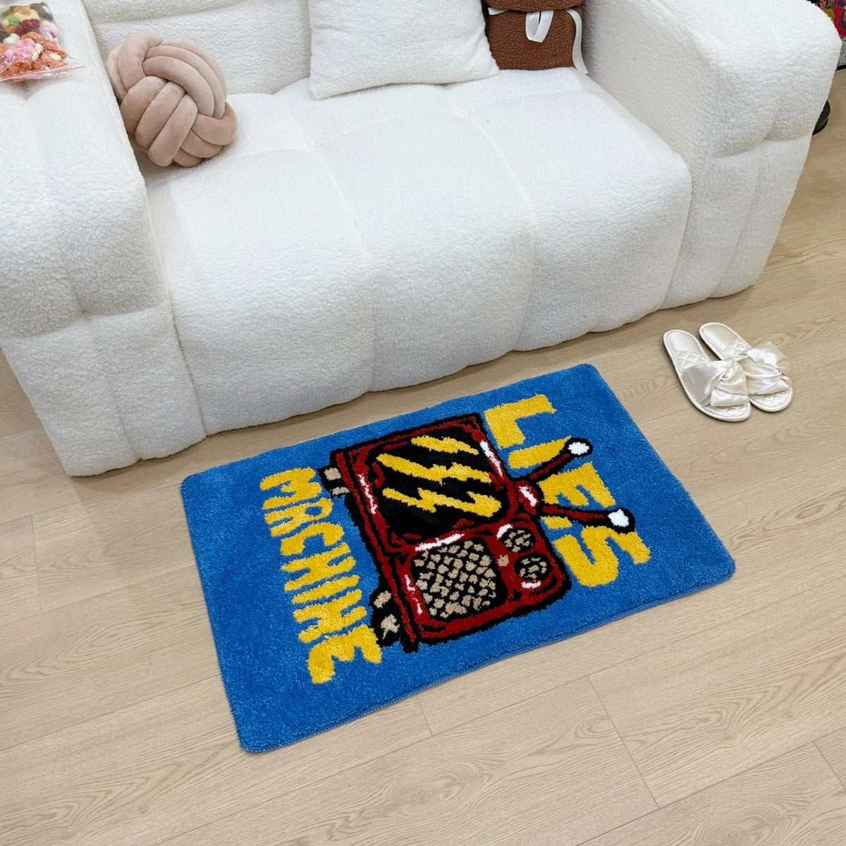Retro TV Lies Tufted Statement Rug - IMG