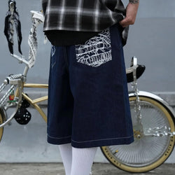 Retro Y2K Baggy Denim Shorts - IMG