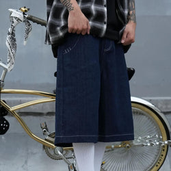 Retro Y2K Baggy Denim Shorts - IMG