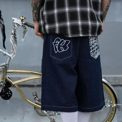 Retro Y2K Baggy Denim Shorts - IMG