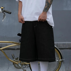 Retro Y2K Baggy Denim Shorts - IMG