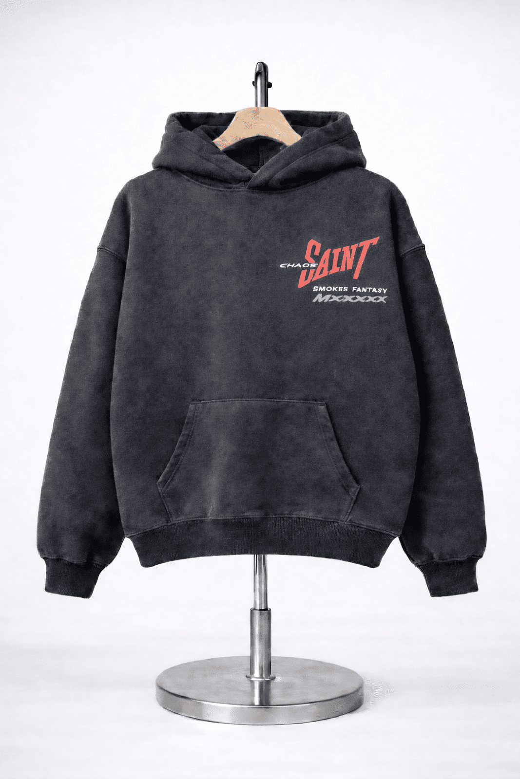 Saint Heavyweight Oversized Hoodie – Vintage Washed Cotton - IMG
