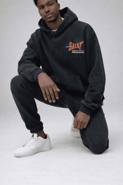 Saint Heavyweight Oversized Hoodie – Vintage Washed Cotton - IMG