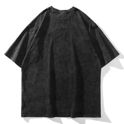 Savage Leopard Acid Wash Oversized T-Shirt - IMG