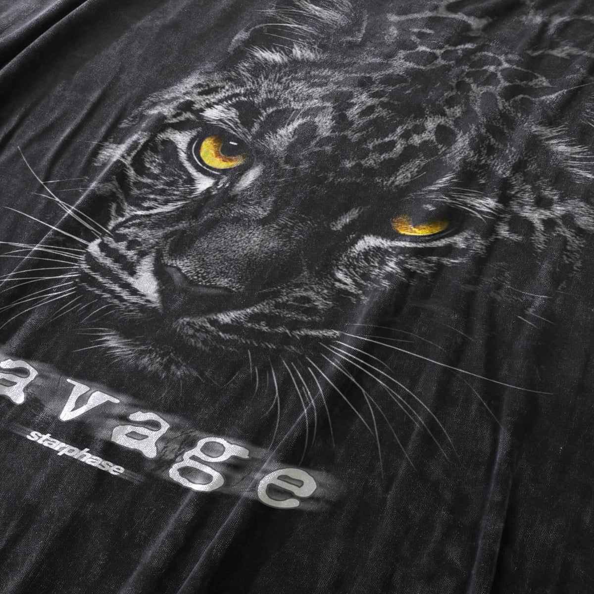Savage Leopard Acid Wash Oversized T-Shirt - IMG