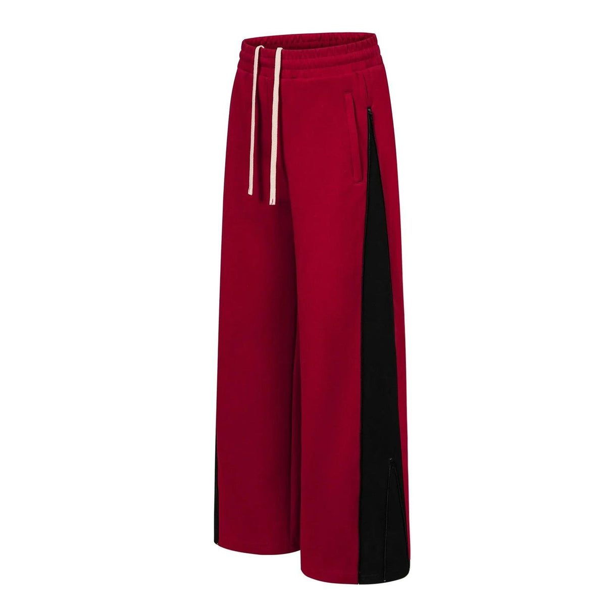 Side Stripe Oversized Wide Leg Sweatpants Y2K Colorblock Streetwear - IMG